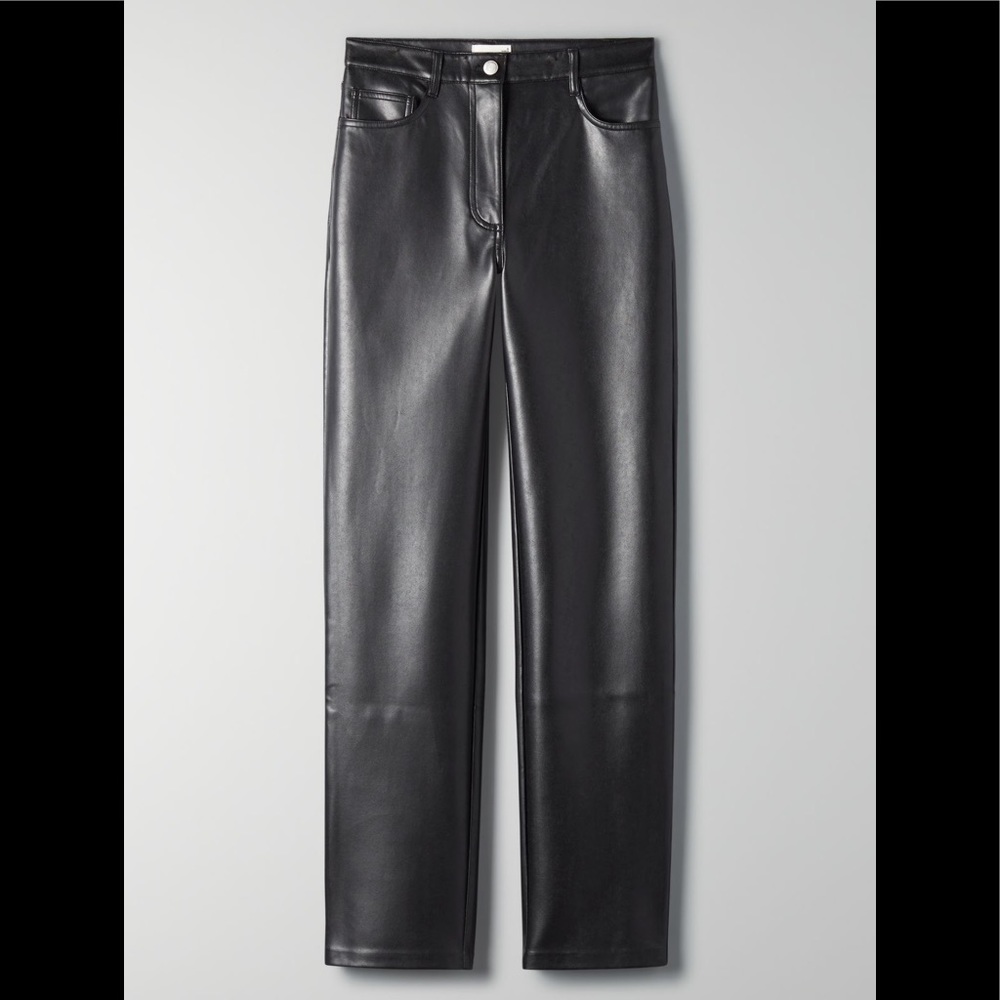 Aritzia Wilfred Vegan Leather Pants